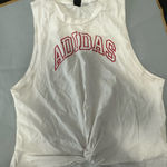 Adidas  White Tank with Red Logo Photo 1