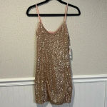 1. State  Rose Gold sequined dress size 2 Photo 4