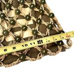 American Eagle  Woven Purse Handbag Women's‎ 16" x 20" Tan Boho Western Hippie Photo 6