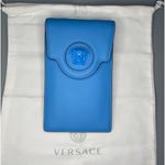 Versace  La Medusa Blue Leather Mini Crossbody Bag with Chain and Strap Photo 13