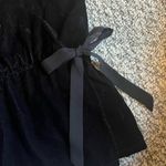 EXPRESS Black Velvet Strappy Faux Wrap Cami Tank Top Size Small Photo 4