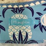 J. McLaughlin Catalina Cloth Pineapple Print Dress Women’s Small Blue Crochet Photo 3