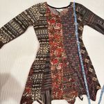 Sacred Threads  Boho Fairy Vintage Patchwork Womens Dress Mixed Print Size Medium Photo 8
