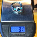 London Blue Topaz Sleeping Beauty Turquoise Sterling Silver Ring Size 9 Photo 9