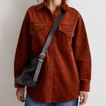 Madewell  | Corduroy Oversized Shirt-Jacket Stained Mahogany Burnt Orange | XXL Photo 1
