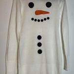 Tipsy Elves  White Snowman Ugly Christmas Sweater Dress Size Small Photo 0