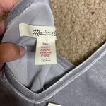 Madewell Silver Velvet Pajama Cami Tank Top Photo 2