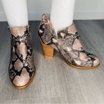 Fergalicious  Snakeskin Pattern Ankle Booties size 5 Photo 2