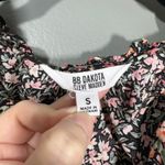 BB Dakota Steve Madden Women's Black & Pink Calico Cottagecore Top Photo 3