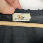 Tommy Bahama Tommy Bahamas Embroidered Black Tunic Top semi sheer boho size Medium Cotton Photo 10