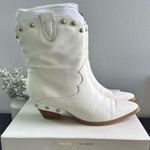 Marc Fisher  LTD 8.5 Ryan Studded Western Ankle Cowgirl Bootie w Wood Block Heel Photo 3