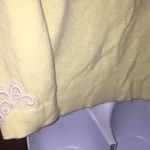 Luxuriously Soft Yellow Cardigan Sweater With Lace Size Medium Photo 5