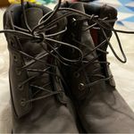 Timberland Leather Lace Up Boots A12LH Hidden Wedge Women’s Size 8 Wolf Gray Photo 6