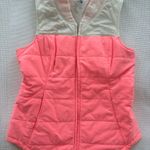 The North Face Peach Pink and White Vest M Photo 0