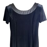 Plaza South Vintage Crushed velvet dress Black Size 12 Photo 5