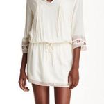 Cupcakes and Cashmere  Sansa Split Neck Embroidered Shirt Dress Size M Photo 0