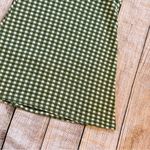 Madewell Size XXS Jacquard Puff-Sleeve Mini Dress Green Gingham Check Photo 10