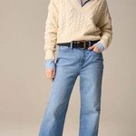 J.Crew New Sz 25T High-Rise Slim-Wide Jeans 1996 Semi-Stretch Ella Wash Photo 0