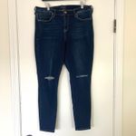 Dear John  GISELE High Waisted Skinny Jeans Dark Wash Distressed Knee Size 31 Photo 1