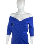 Rene Ruiz Fit and Flare Scuba‎ Evening Gown Blue Size 8 Formal Dress Photo 6