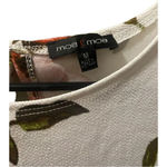 Moa Moa  Open back with bows white top with pink flowers Photo 3