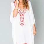 Show Me Your Mumu NWT  Mae Mu Tassel Dress in Casa Love Embroidery sz M white red Photo 4