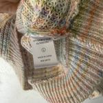 Blue Blush  Multicolored Striped Knit Sweater Pastel Rainbow Women's Size L Photo 6