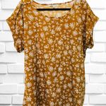 Speed Limit 98 Speed Limit MPH Women’s 2X Copper Floral Lightweight Short Sleeve Boxy Top • GUC Photo 0