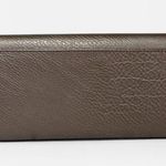 Liz Claiborne Dark Gold Faux Leather Multi Pocket Envelope Clutch Wallet Photo 1