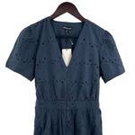 Whistles Navy Blue Eyelet Jumpsuit Size 6 New Photo 1