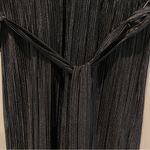 Heart & Heels Sleeveless Pleated Collared Jumpsuit Metallic Black Size Large Photo 4