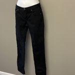 Free People  Black Vertical Textured Straight 5 Pocket Button/ZipUp Jeans-Size 29 Photo 1