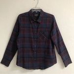 Pendleton  navy plaid flannel long sleeve shirt L Photo 0