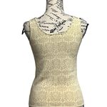 Sigrid Olsen Women's Sleeveless Embellished Knit Floral Crop Top Size Silk S Photo 3