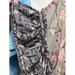 Angie Boho Floral Open Front Kimono One Size Ruffle Festival Cover Up Cottage Photo 2