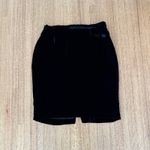 Marion Digney New York Black Velvet Skirt Business Career Party Fitted Size M Photo 6