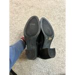 Arturo Chiang ARTURO CHANG Black Leather Chunky Heel Zipper Ankle Boot Sz 7.5 Photo 4