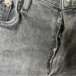 AGOLDE Charcoal Gray Black Slim Jeans Side Stripe Womens Size 25 Photo 7