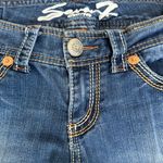 Seven7 Bootcut Jeans Embellished Pockets Dark Wash Denim Women's Size 10P Photo 6