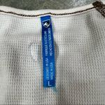 Kuhl Tan Thermal Henley Waffle Knit Scoopneck Long Sleeve Top Women's Sz L Base Photo 1