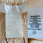 MM Couture Miss Me Dress Small Cream Strapless Ruched Sequins New Photo 6