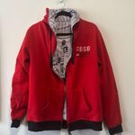 Backstreet Boys DNA Zip up Reversible Red Hoodie in Size Large Photo 0