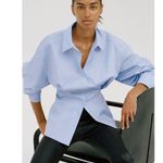 ZARA NWT  FITTED POPLIN TOP Photo 8