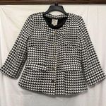 Anthropologie  Tulle Tweed Blazer Fitted‎ Jacket Blazer Lined Women’s Size Large Photo 0