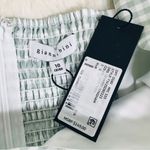 Gianni Bini  Sage Green Gingham Mini Milkmaid Dress Long Sleeve Peasant Size 10‎ Photo 6