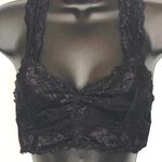 Black Lace Racerback Style Bralette (m) Size M Photo 0