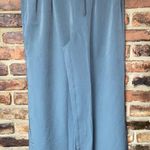 New Gray Wide Leg Tie Waist Belted Pleated Pull Photo 0