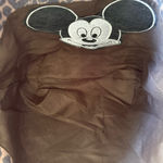 denim Leopard Print Tote Bag with Mickey Mouse Brown Photo 12