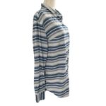 A New Day  Women Size Medium Button Down Shirt Striped Cotton 6-389 Photo 1