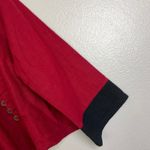 Peaccock Ways Linen Jacket Womens Red Black Chinese Coin Oriental Open Front Size undefined Photo 7